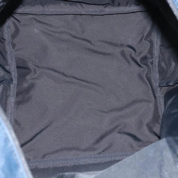 Burberrys Nova Check Blue Label Hand Bag Canvas Navy Auth ti1777 - Picture 10 of 16